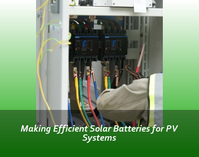 Making Efficient Solar Batteries for PV Systems